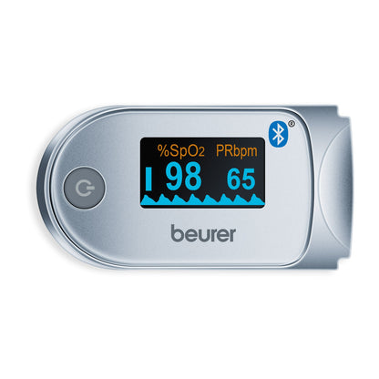 Pulsioximetro Beurer PO60 | Bluetooth, 100 posições de memória, Compacto