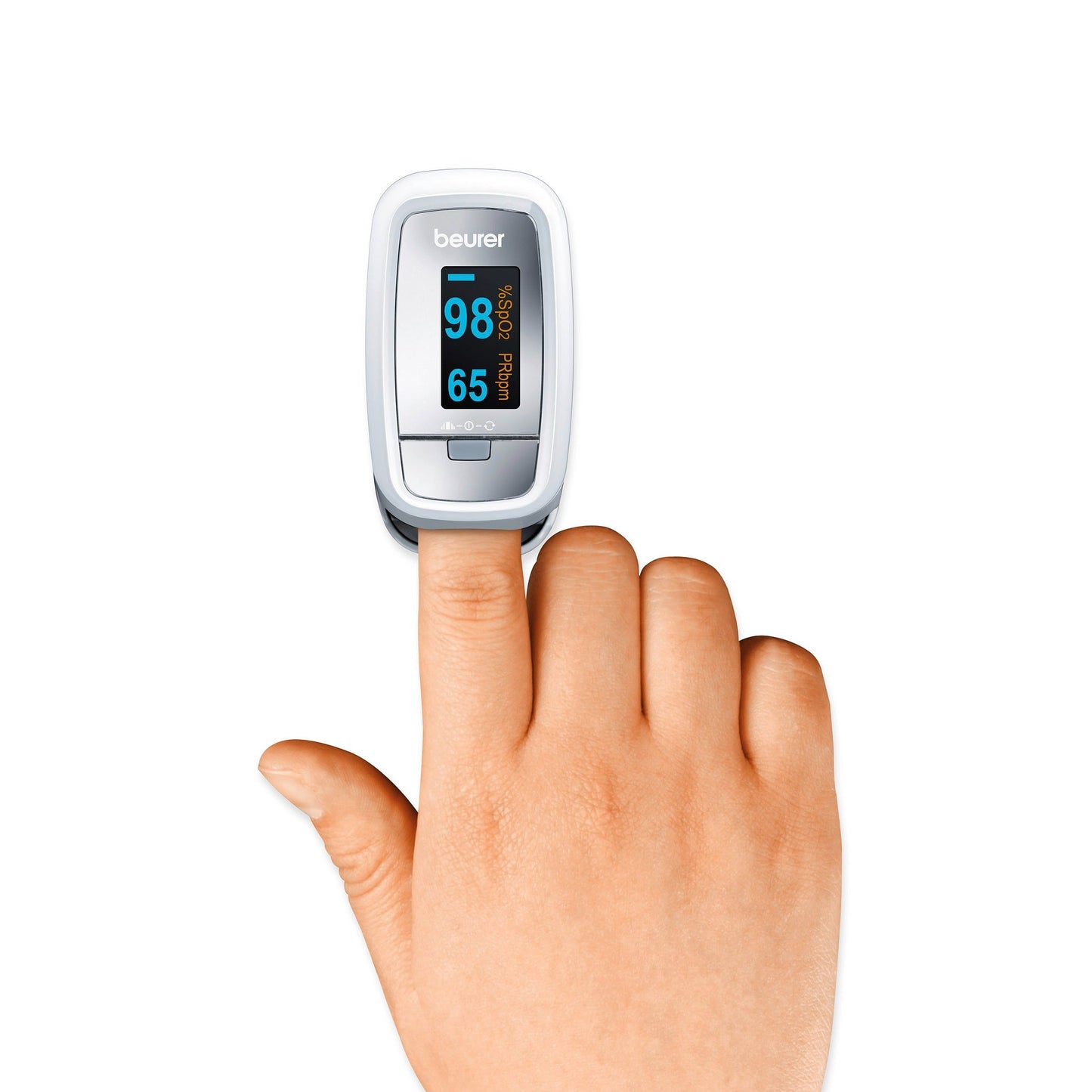 Pulsioximetro Beurer PO30 | Portátil, Visor a cores, Fácil utilização