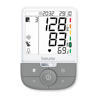 Medidor de Tensão Beurer BM53 | Medição tripla, Memória, Braçadeira XL
