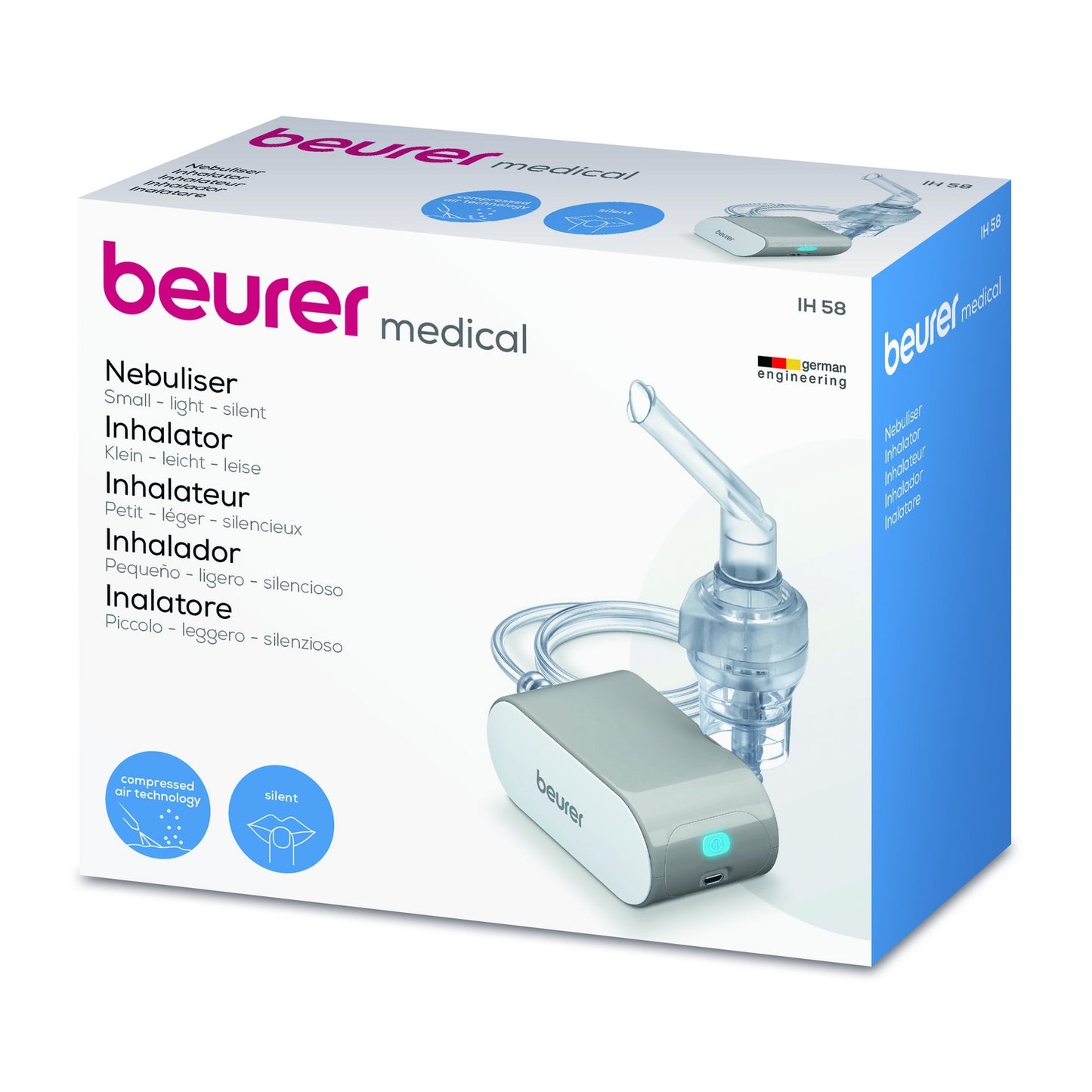 Nebulizador Beurer IH58 | Tratamento vias respiratórias, ideal viagens, silencioso