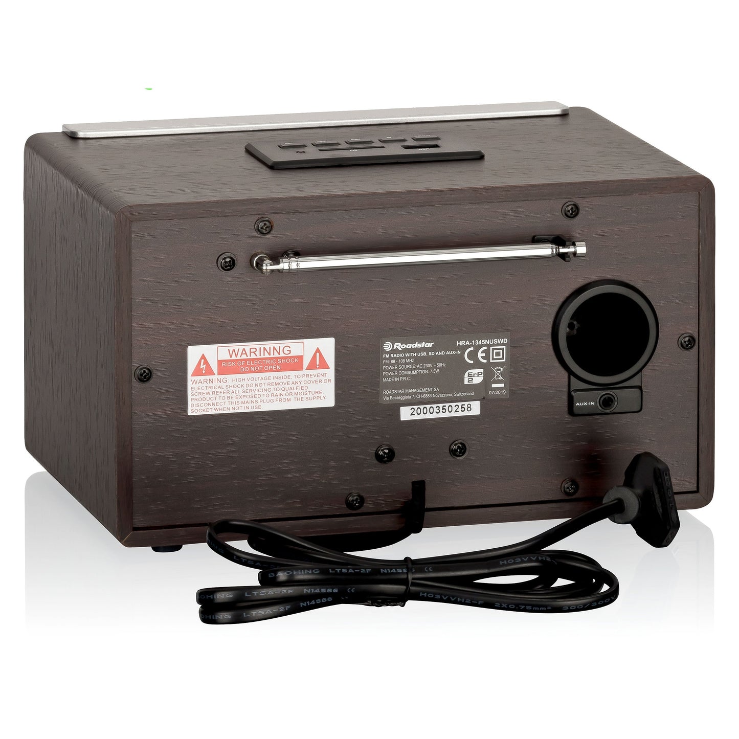 Rádio Roadstar HRA1345NUSWD | FM, USB, AUX