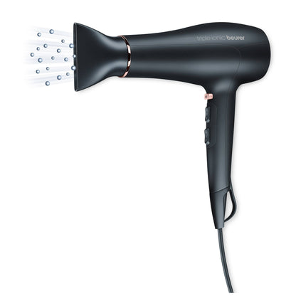 Secador Cabelo Beurer HC50 | 2200W, Triplo Iónico, Ar Frio