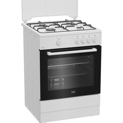 Fogão a Gás BEKO FBG62000WL | 4 Queimadores, Forno Gás, 64L