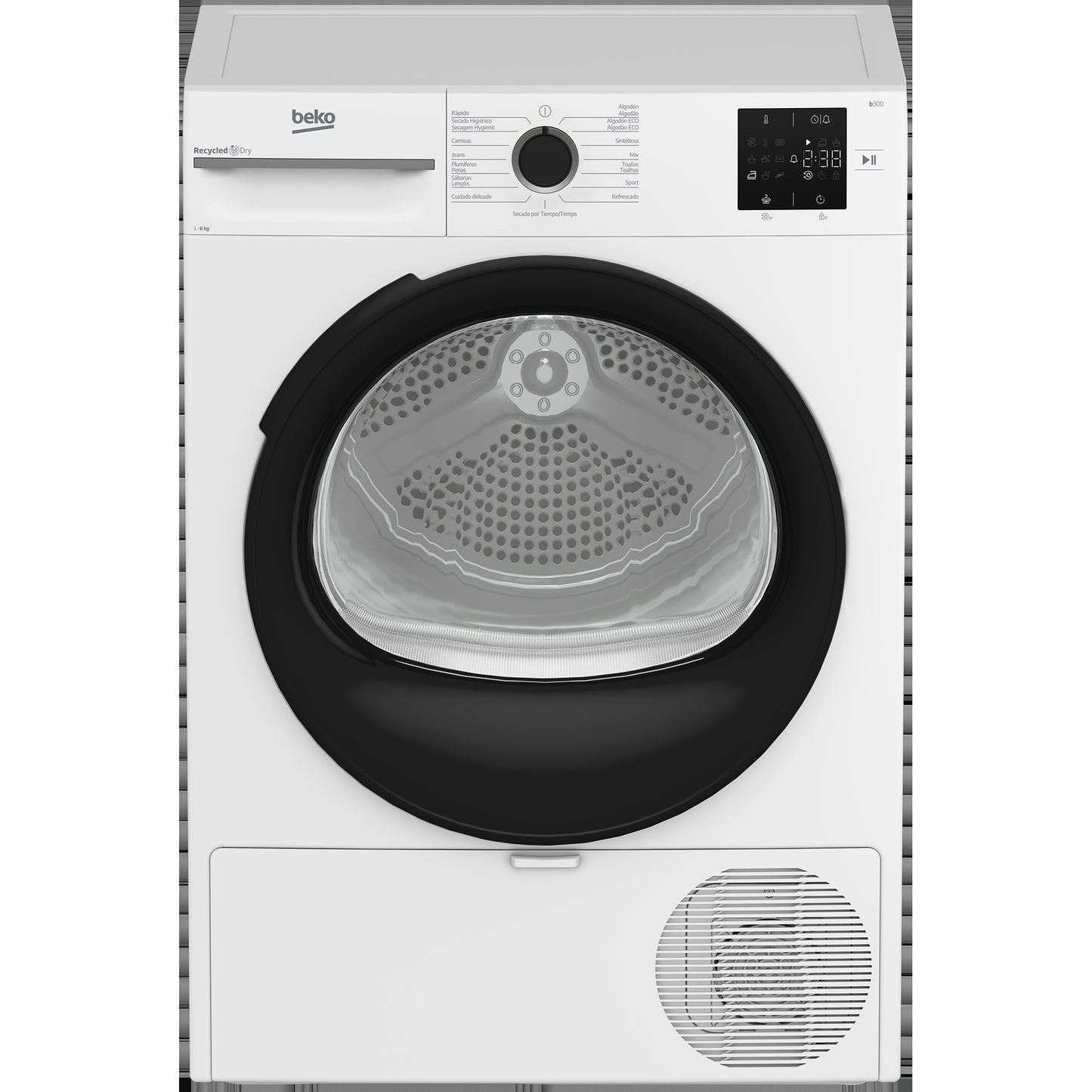 Secador de Roupa BEKO BM3T38230WB | 8kg, Bomba de Calor, Classe D