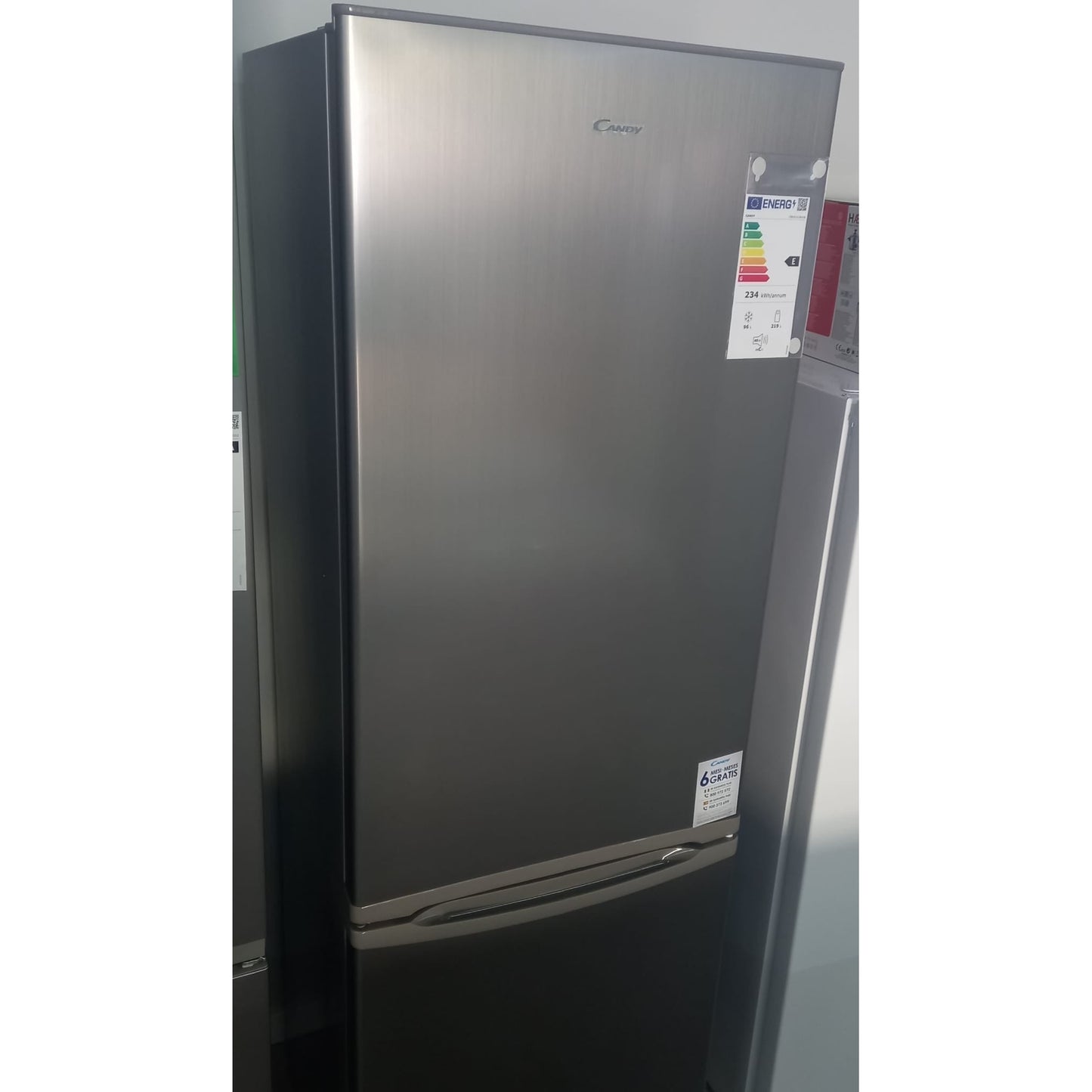 Outlet | Frigorífico Combinado Candy CMDS 6184XN | 315L, Inox, E