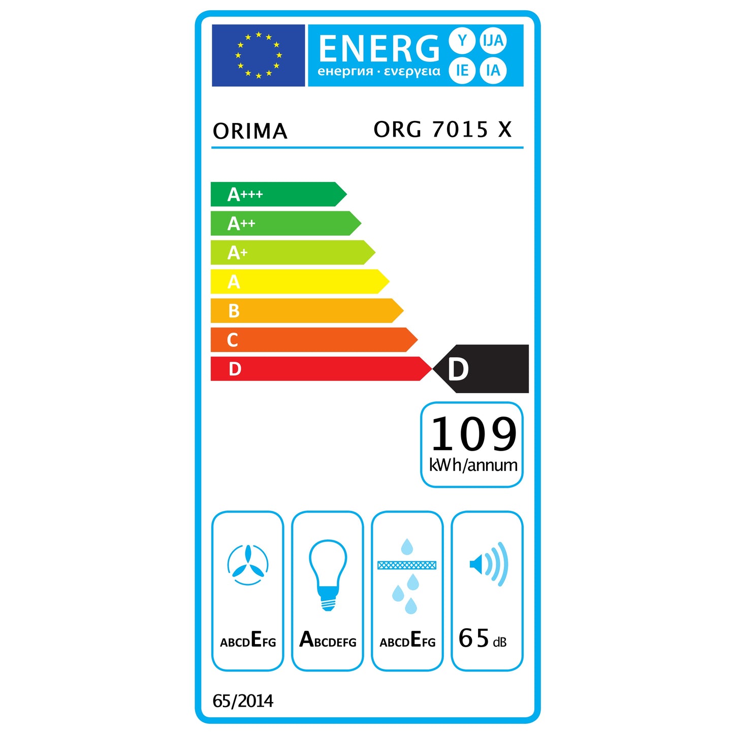 Exaustor Orima ORG7015X | 520 m³/h, 3 velocidades, Inox