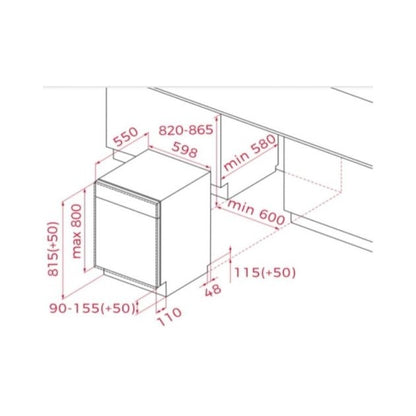 Máquina de Lavar Loiça Encastre Teka DFI 46960 | 14 talheres, 60 cm