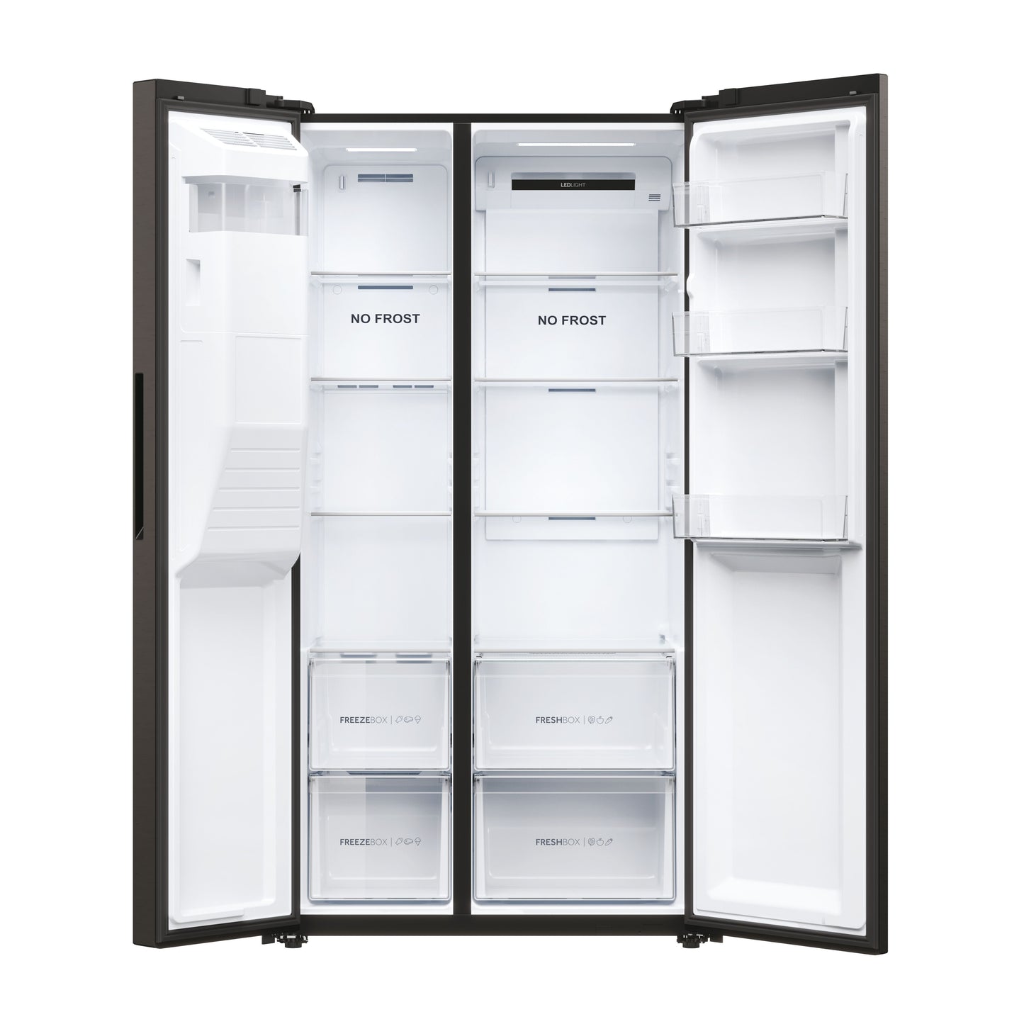 Frigorífico Side by Side Haier Hsr-5918-dipb | 511L, No Frost, Preto