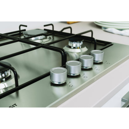 Placa a Gás Indesit THP 642 IX/I | 4 Queimadores, 59cm, Aço Inox