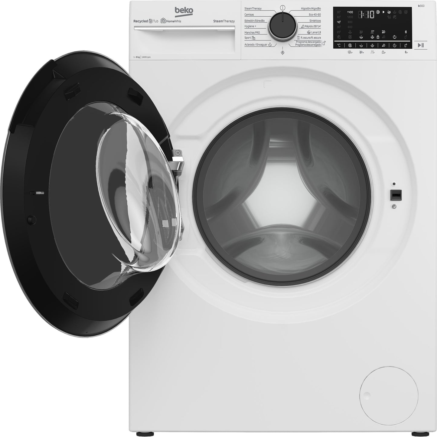 Máquina de Lavar Roupa Beko B3WFT58415W | 8 Kg, 1400 rpm, A