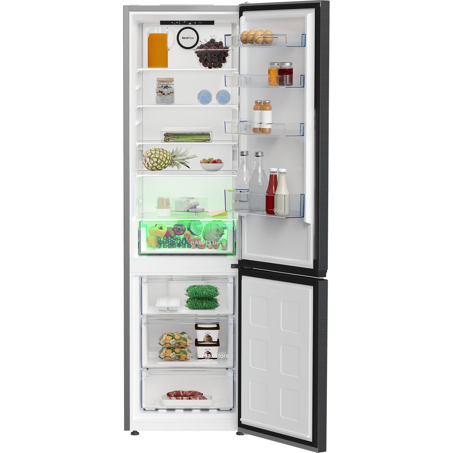 Frigorífico Combinado Beko B5RCNE406HXBR | 400L, Classe C, 35dB