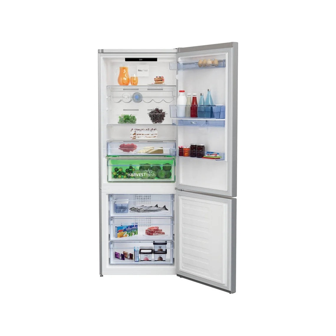 Frigorífico Combinado BEKO RCNE560E40DZXBN | 510L, No Frost, Classe E