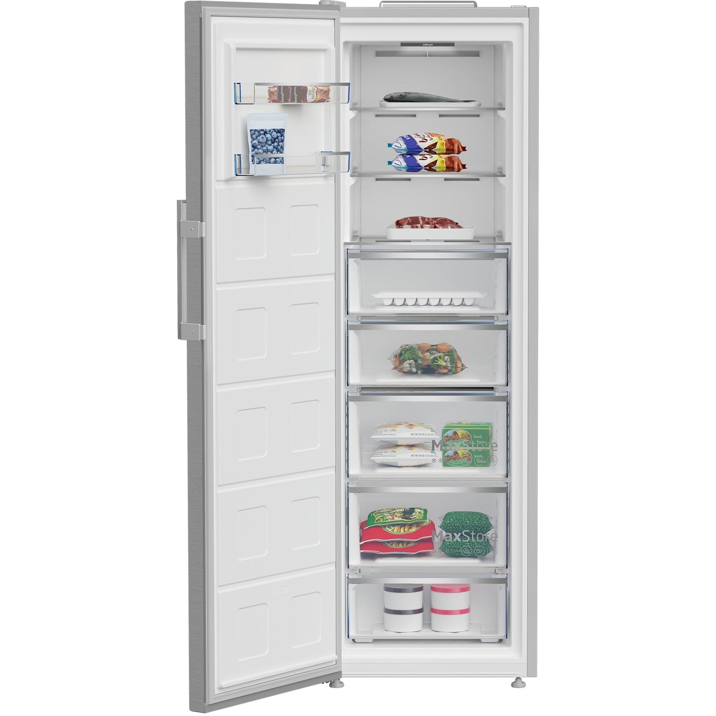 Congelador Vertical Beko B5RMFNE314X | 312L, Classe E, Inox