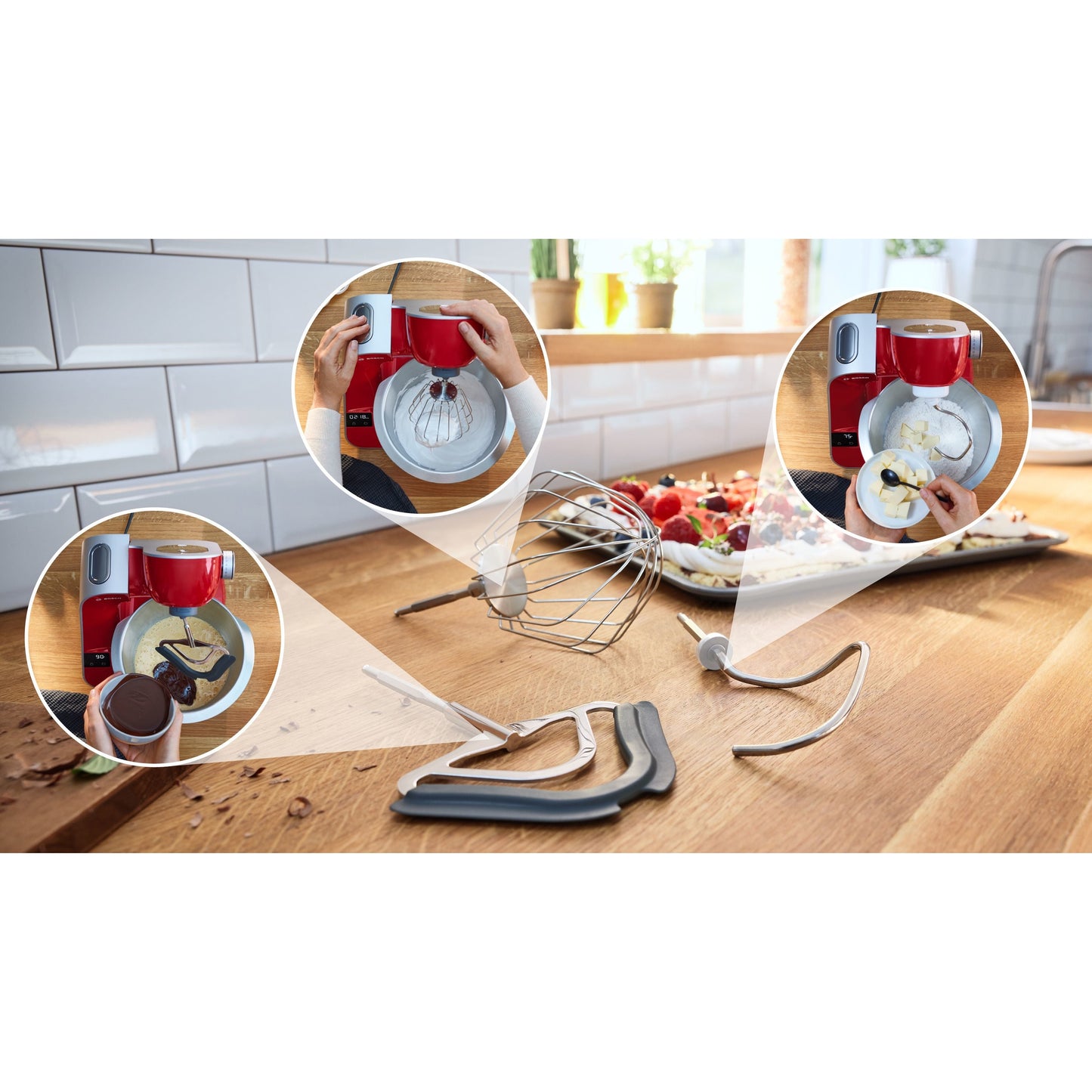 Robot Bosch MUM5X720 | 1000W, 7 Velocidades, Taça 3.9L, Balança e Temporizador