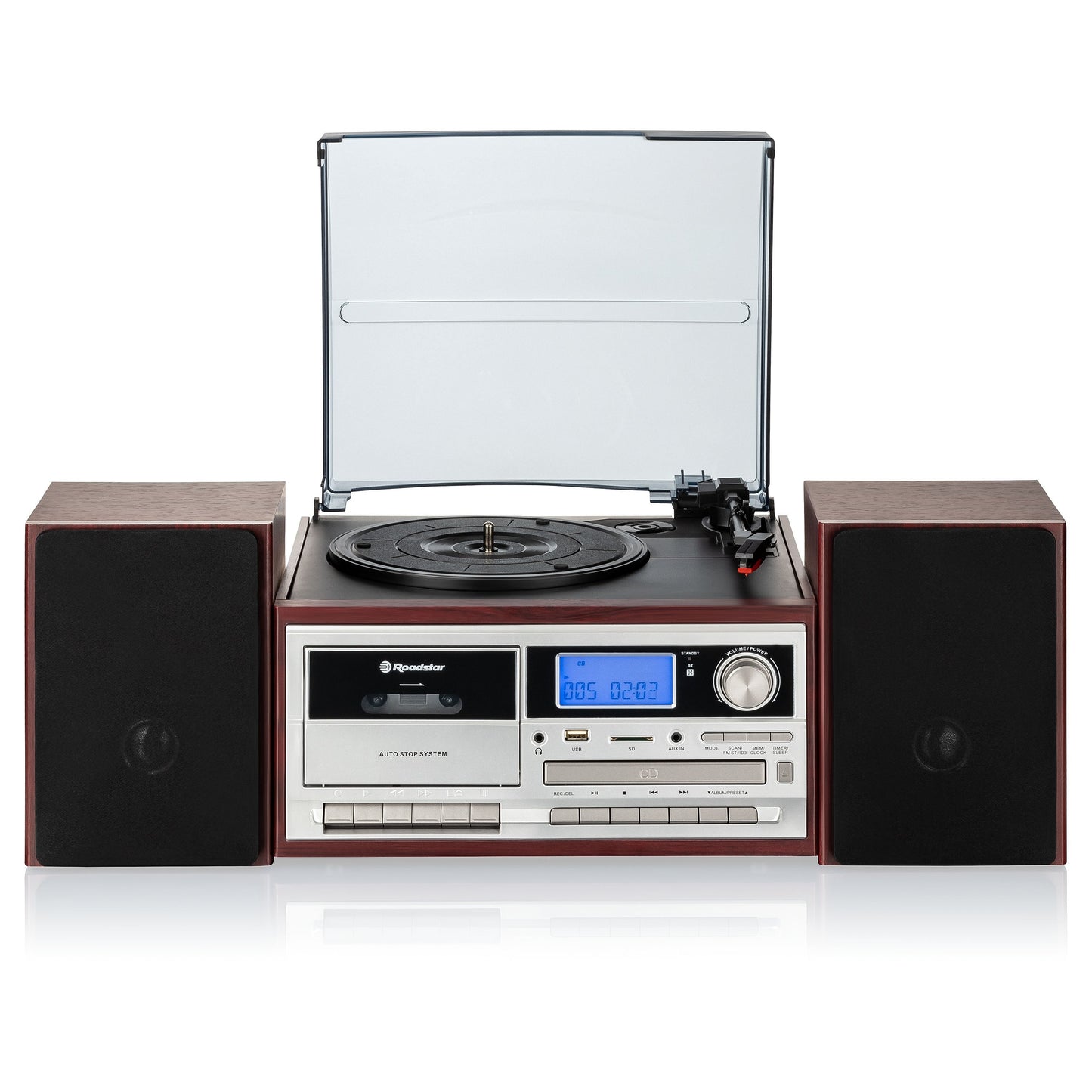 Sistema HiFi Roadstar HIF8892EBT | Vinil, CD, Bluetooth, USB