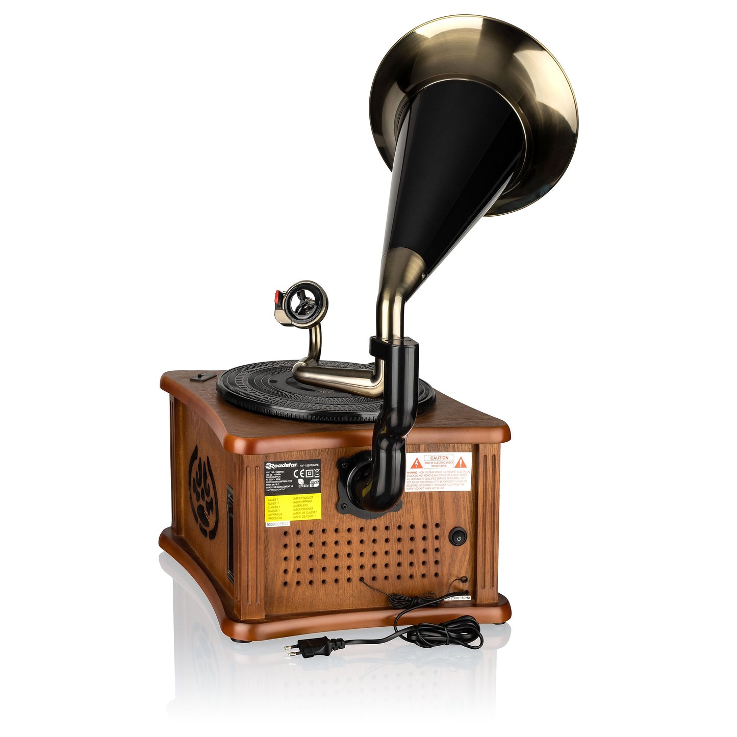 Leitor de Vinil Roadstar HIF1850TUMPK | Rádio AM/FM, CD, USB