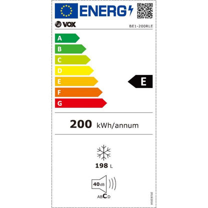 Arca Horizontal Vox BE1200RLE | 198L, 40dB, Classe E