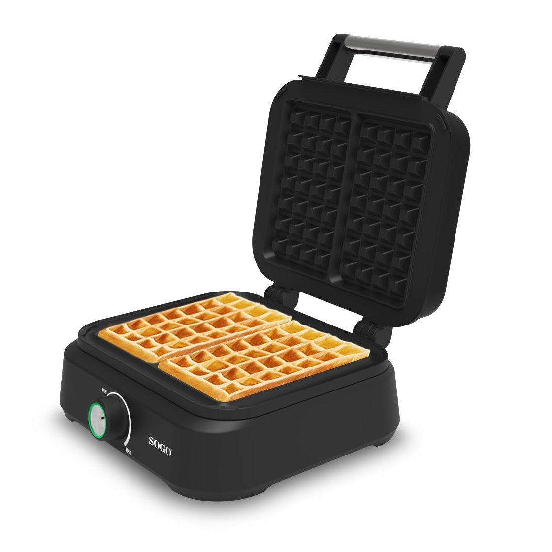 Máquina de Waffles Sogo WAFSS7235 | Antiaderente, 1500W, 2 Waffles