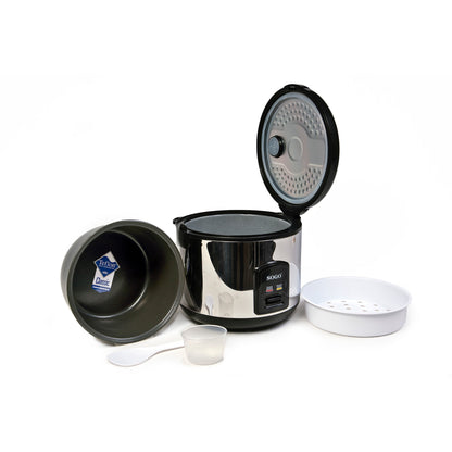 Arrozeira Elétrica Sogo ARROZ10085 | 1.8L, Manter quente 12h, Inox