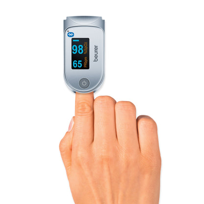 Pulsioximetro Beurer PO60 | Bluetooth, 100 posições de memória, Compacto