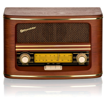 Rádio Roadstar HRA1500/N | FM/MW, Analógico, Madeira