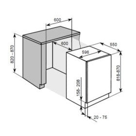 Outlet | Frigorífico Mini Bar CANDY CRU 164 NE | 111L, A+, Encastre