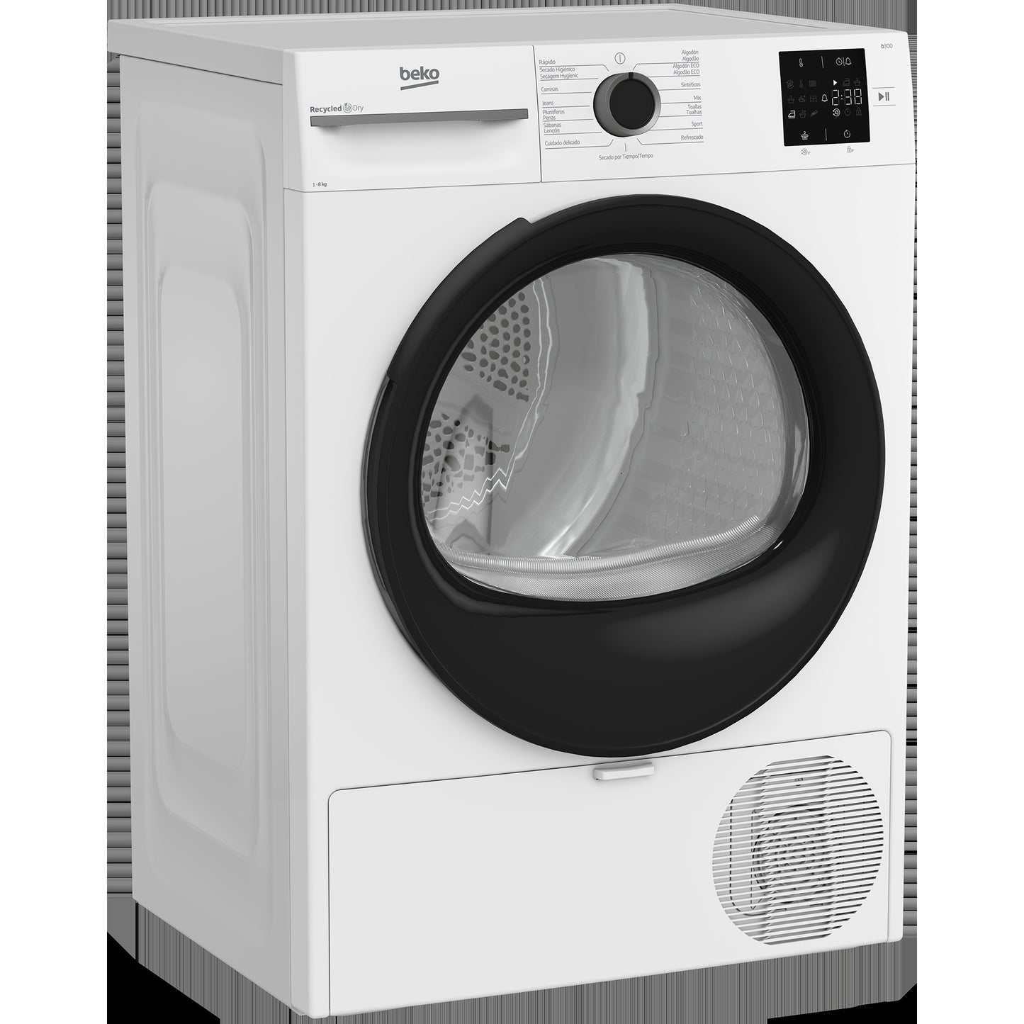 Secador de Roupa BEKO BM3T38230WB | 8kg, Bomba de Calor, Classe D