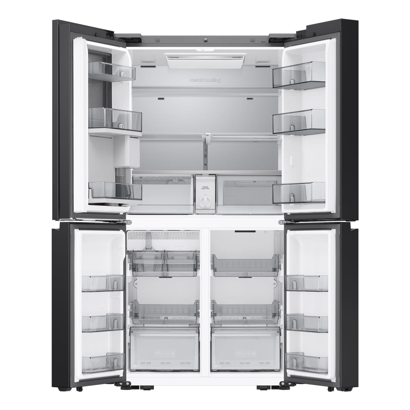 Frigorífico Side by Side Samsung RM90F67CECEF | 654L, No Frost, Preto