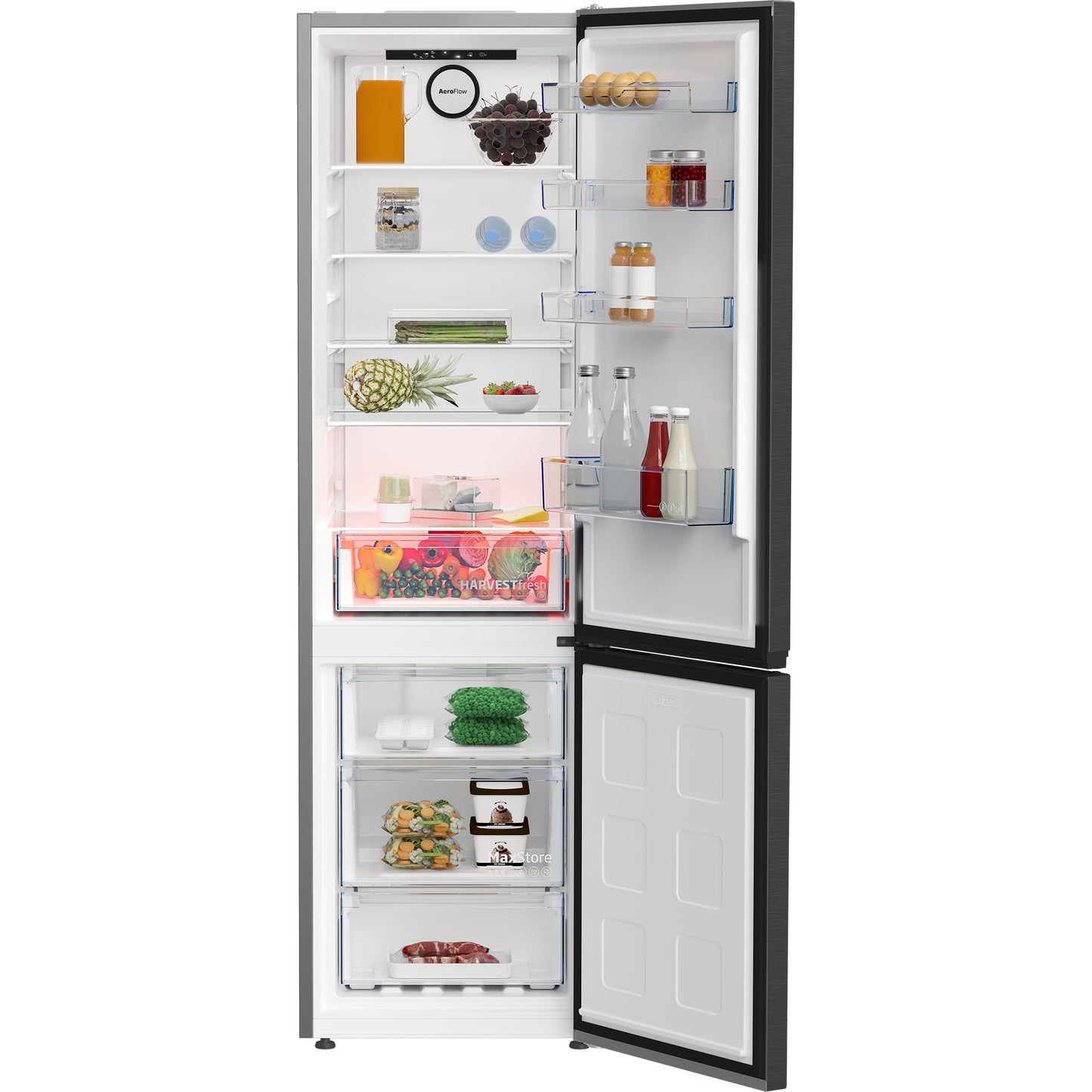 Frigorífico Combinado Beko B5RCNE406HXBR | 400L, Classe C, 35dB