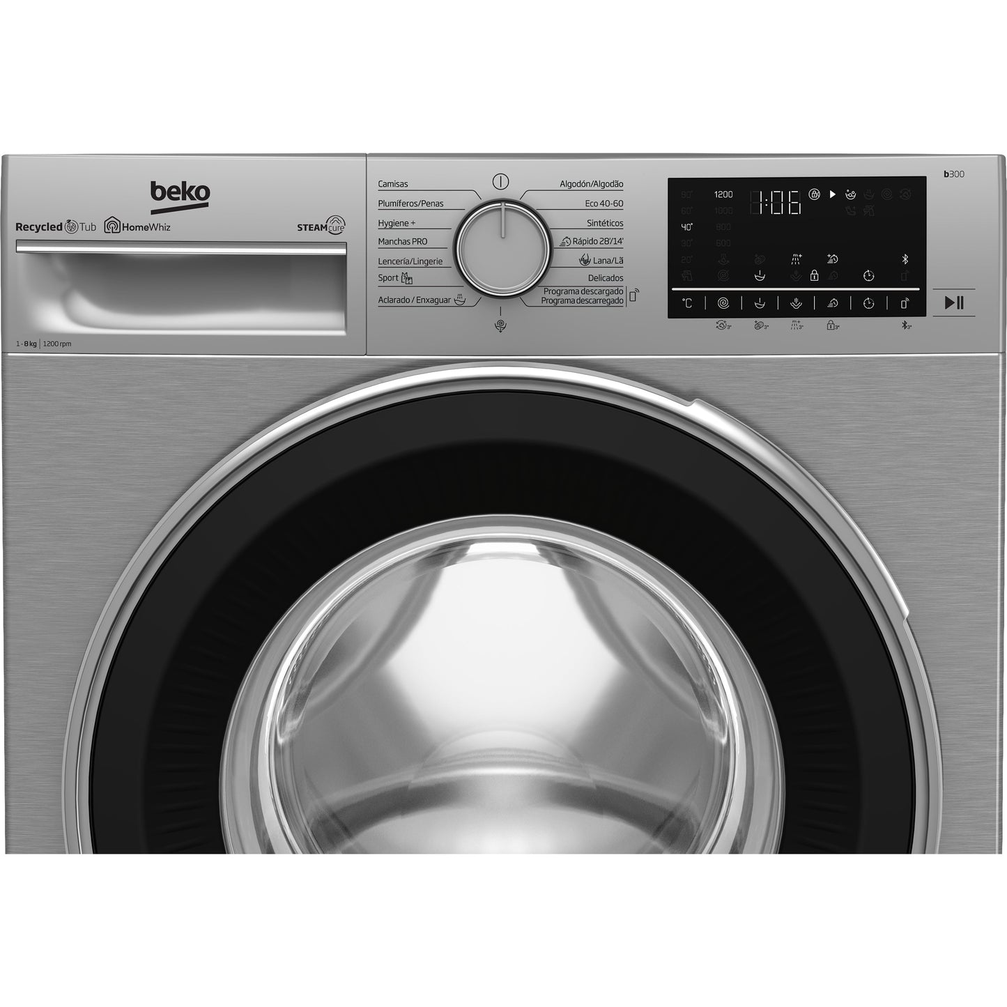 Máquina de Lavar Roupa Beko B3WFT58220X | 8kg, Classe C