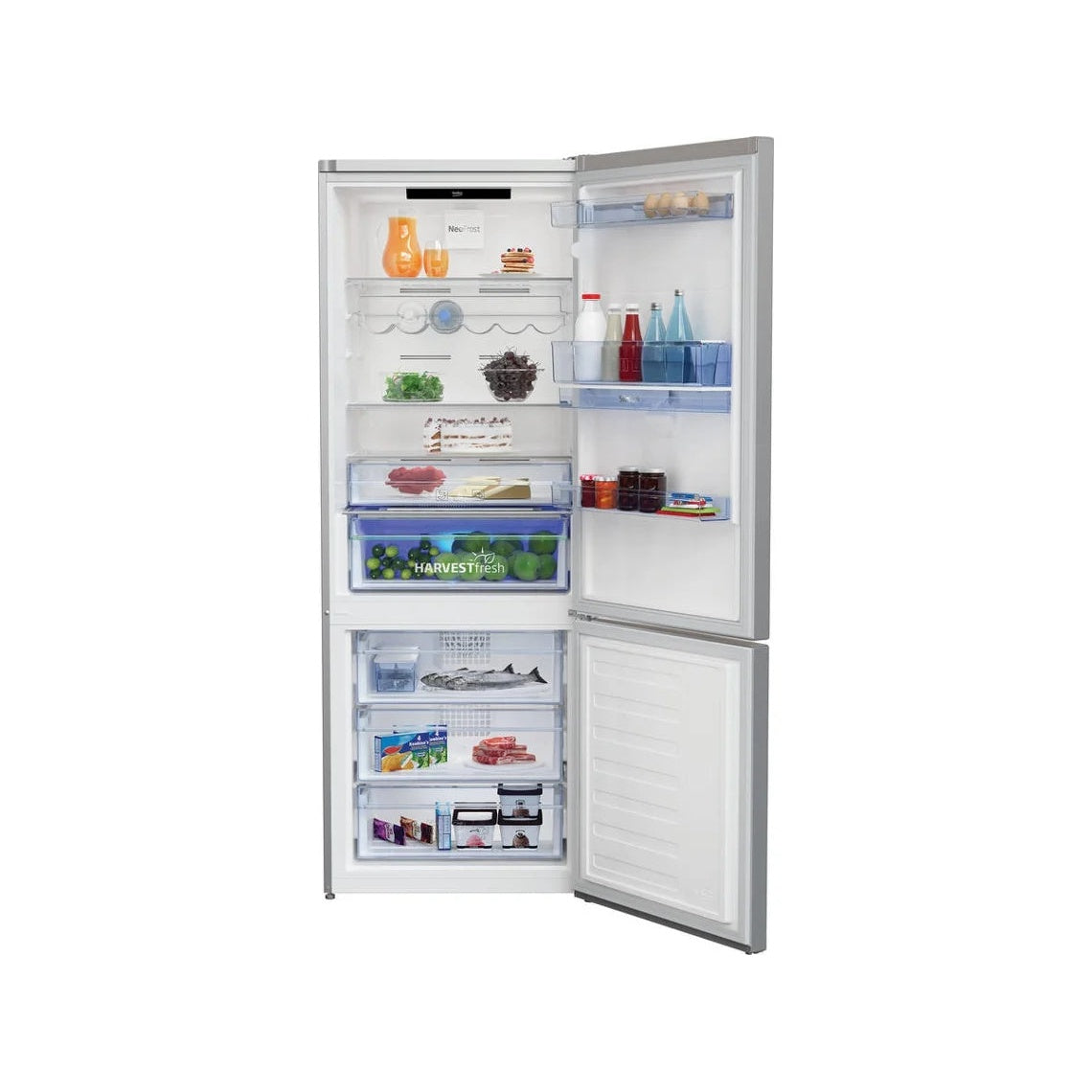 Frigorífico Combinado BEKO RCNE560E40DZXBN | 510L, No Frost, Classe E