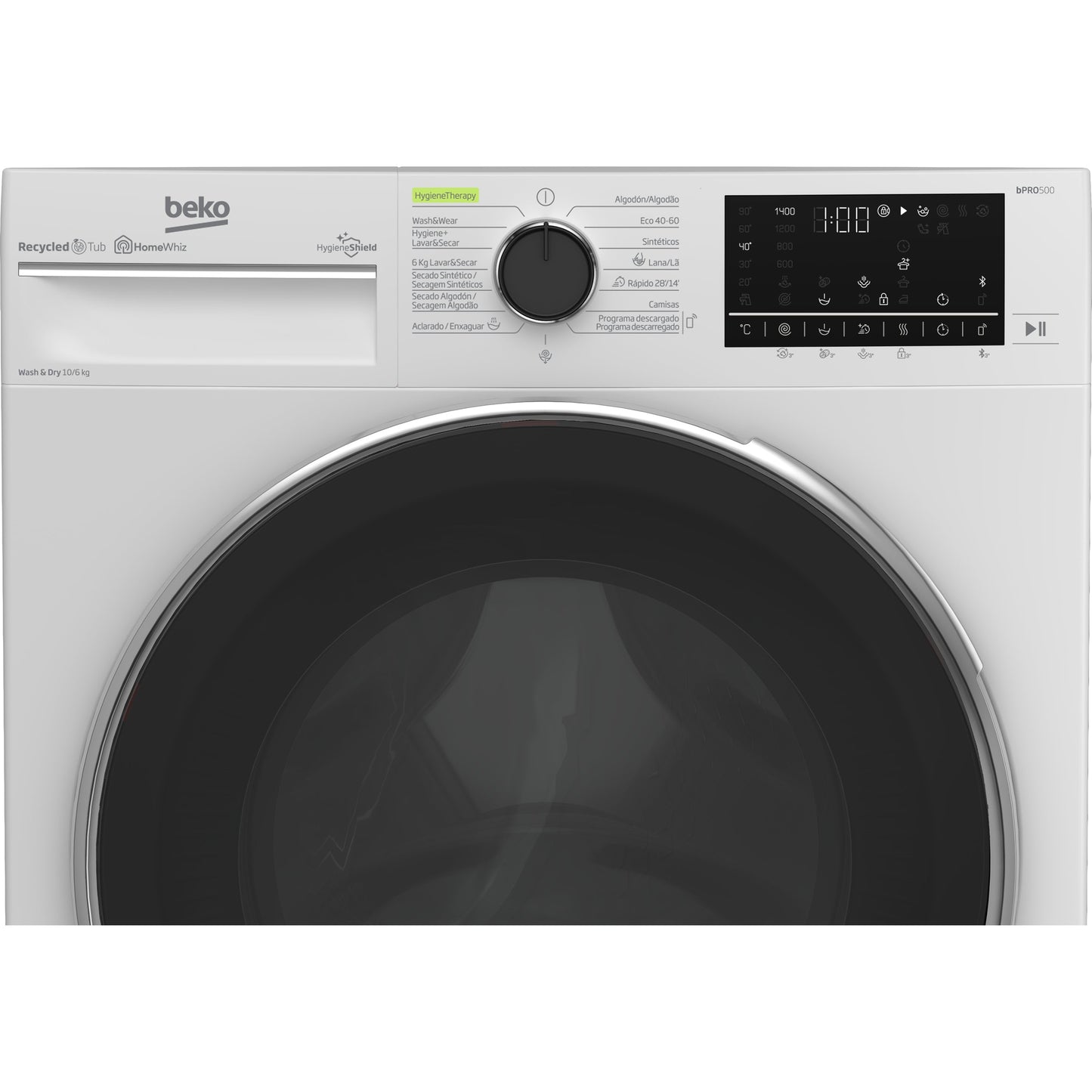 Máquina Lavar e Secar Beko B5DFT510447W | 10 Kg, 1400 RPM, Classe C