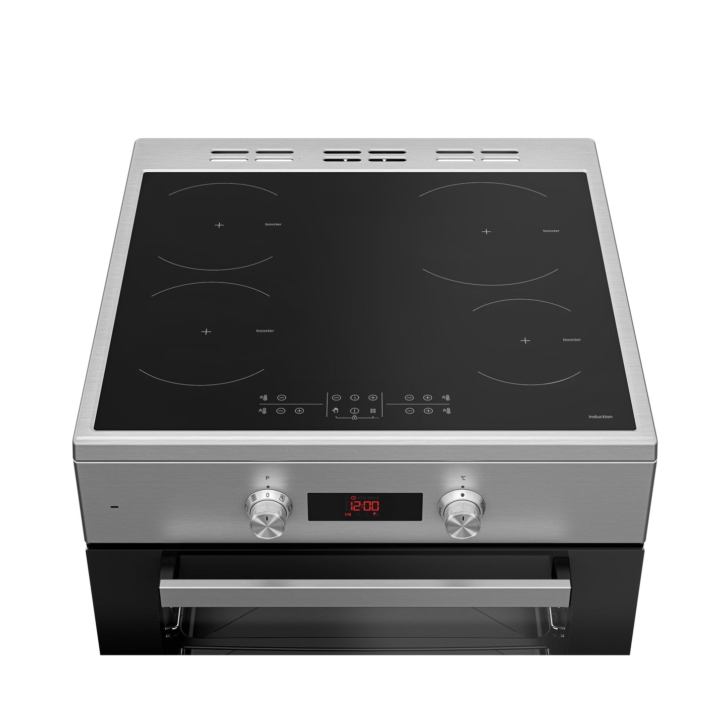 Fogão Indução BEKO FSM89302GXS | 4 Zonas, Forno Elétrico, 72L