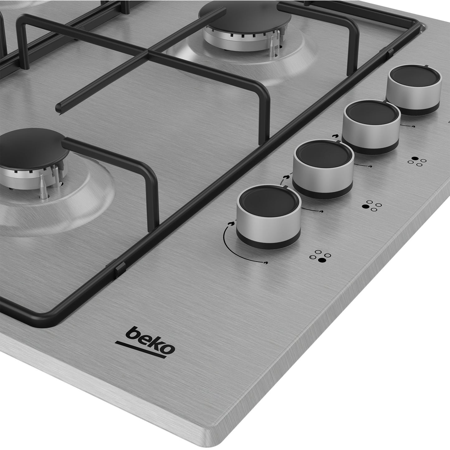 Placa a Gás Beko HIGG 64103 SXN | 7900W, Gás LPG, 58cm