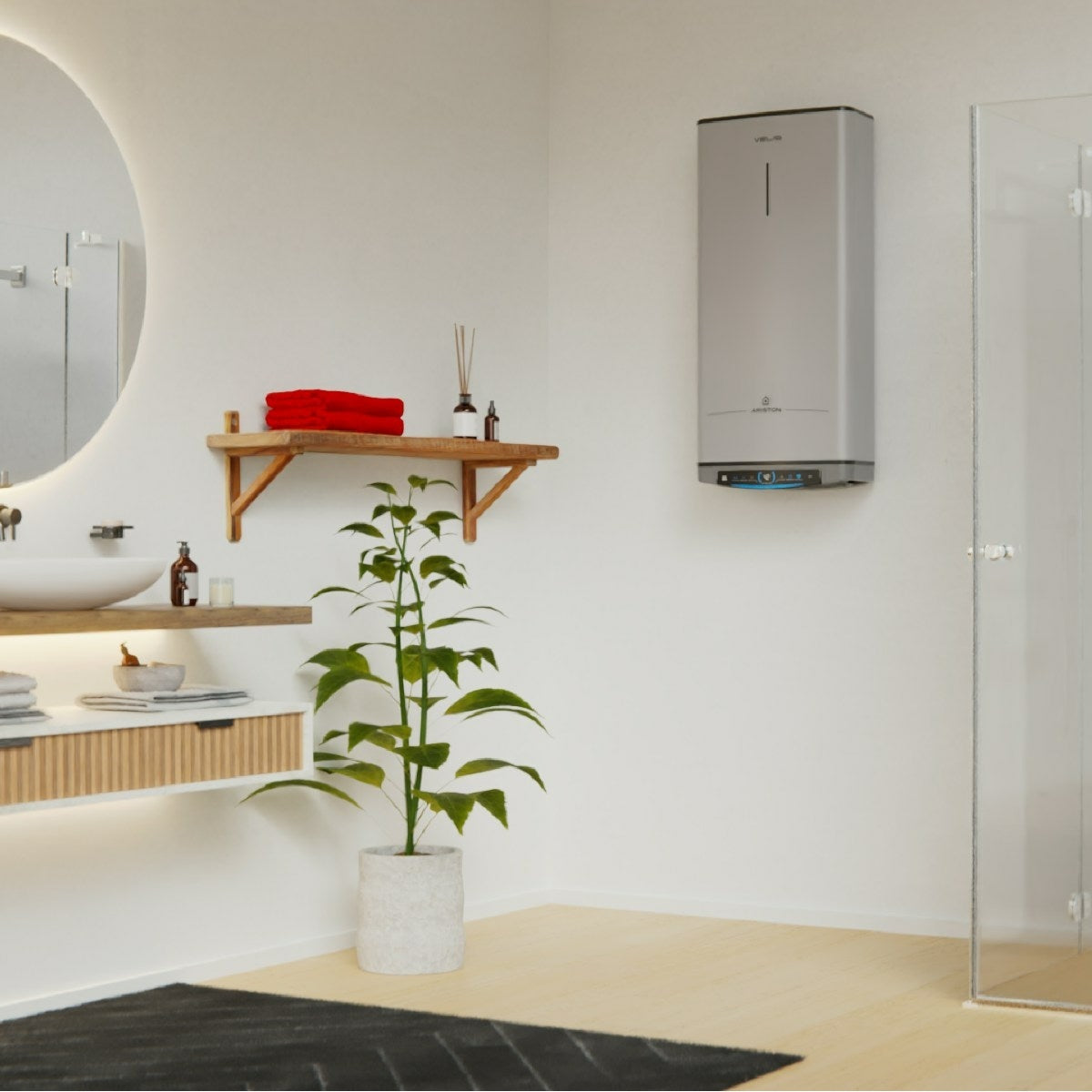 Termoacumulador ARISTON VELIS TECH DRY WIFI 80 ES EU | 80L, WiFi, 1500W