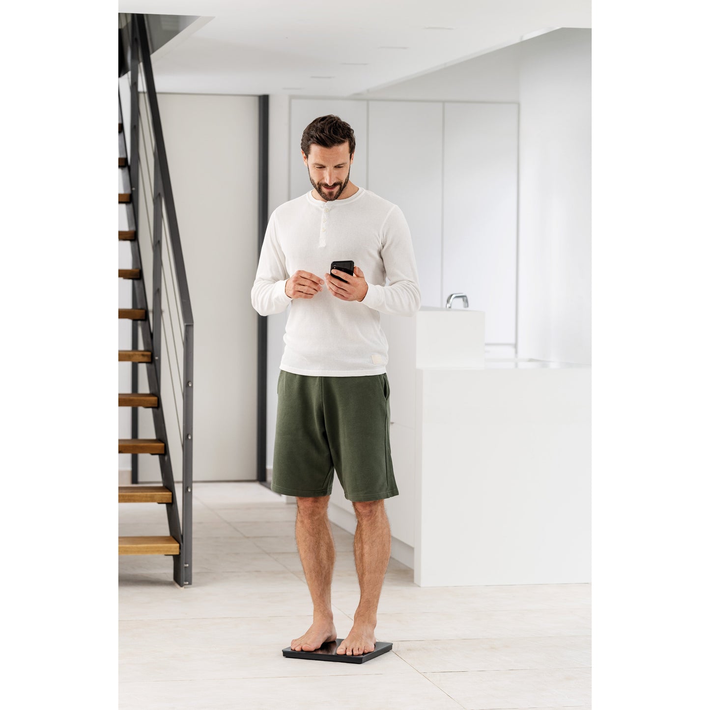 Balança Diagnóstico Beurer BF500 | Bluetooth, 180kg, Vidro