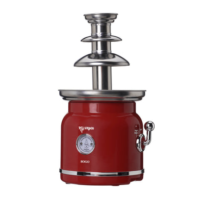 Fonte de chocolate Sogo FCHSS11970 | 90W, Aço inox, Retro