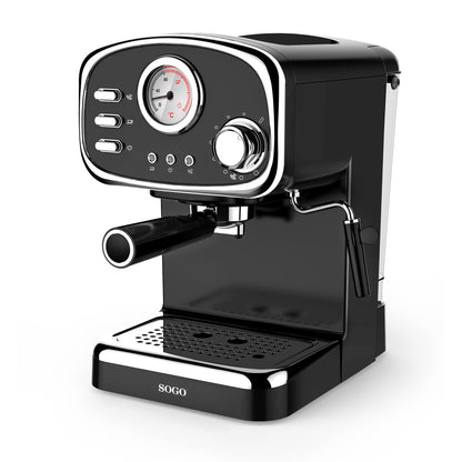 Máquina de Café Expresso Sogo CAFSS5680 | 15 bar, 1.25L, 1100W