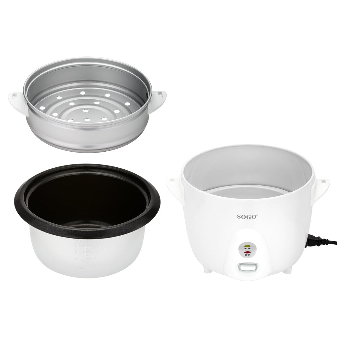 Arrozeira Elétrica Sogo ARRSS10065 | 1.5L, Manter quente, 500W