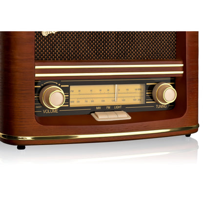 Rádio Roadstar HRA1500/N | FM/MW, Analógico, Madeira