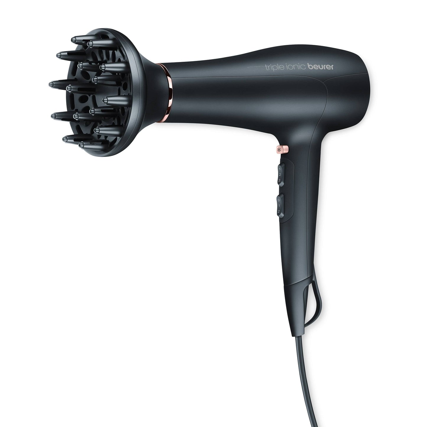 Secador Cabelo Beurer HC50 | 2200W, Triplo Iónico, Ar Frio
