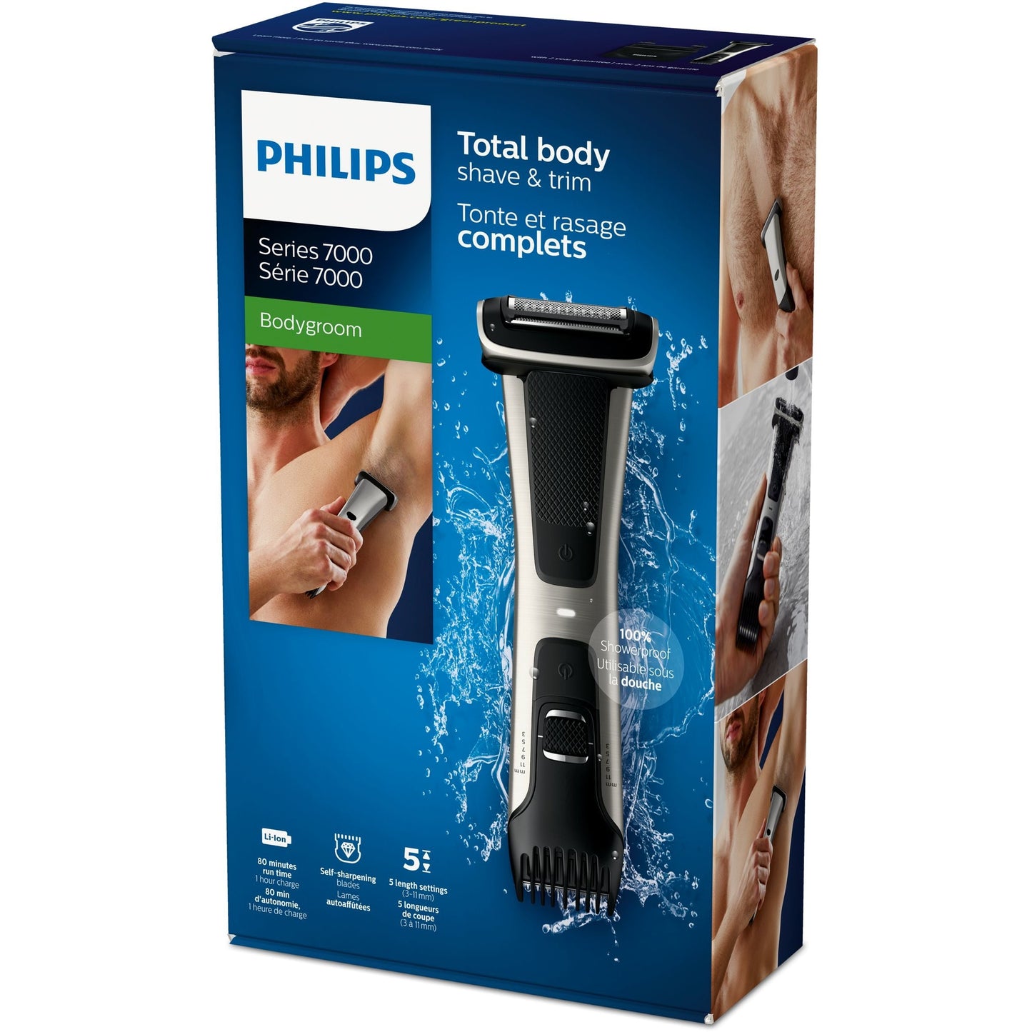 Aparador Corporal Philips BG7025/15 | 80 min, Wet & Dry