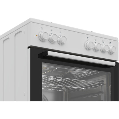 Fogão a Gás BEKO FBE62120WD | 4 Queimadores, Forno Elétrico, 66L
