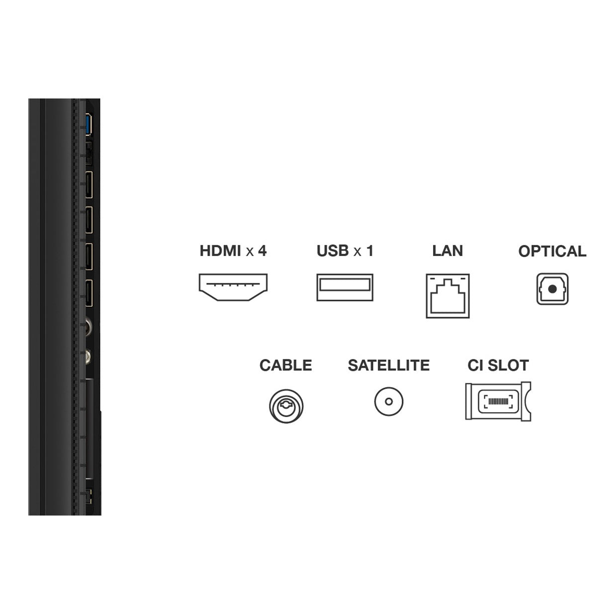 TV TCL 85P8K | 85", QLED, 4K, Google TV