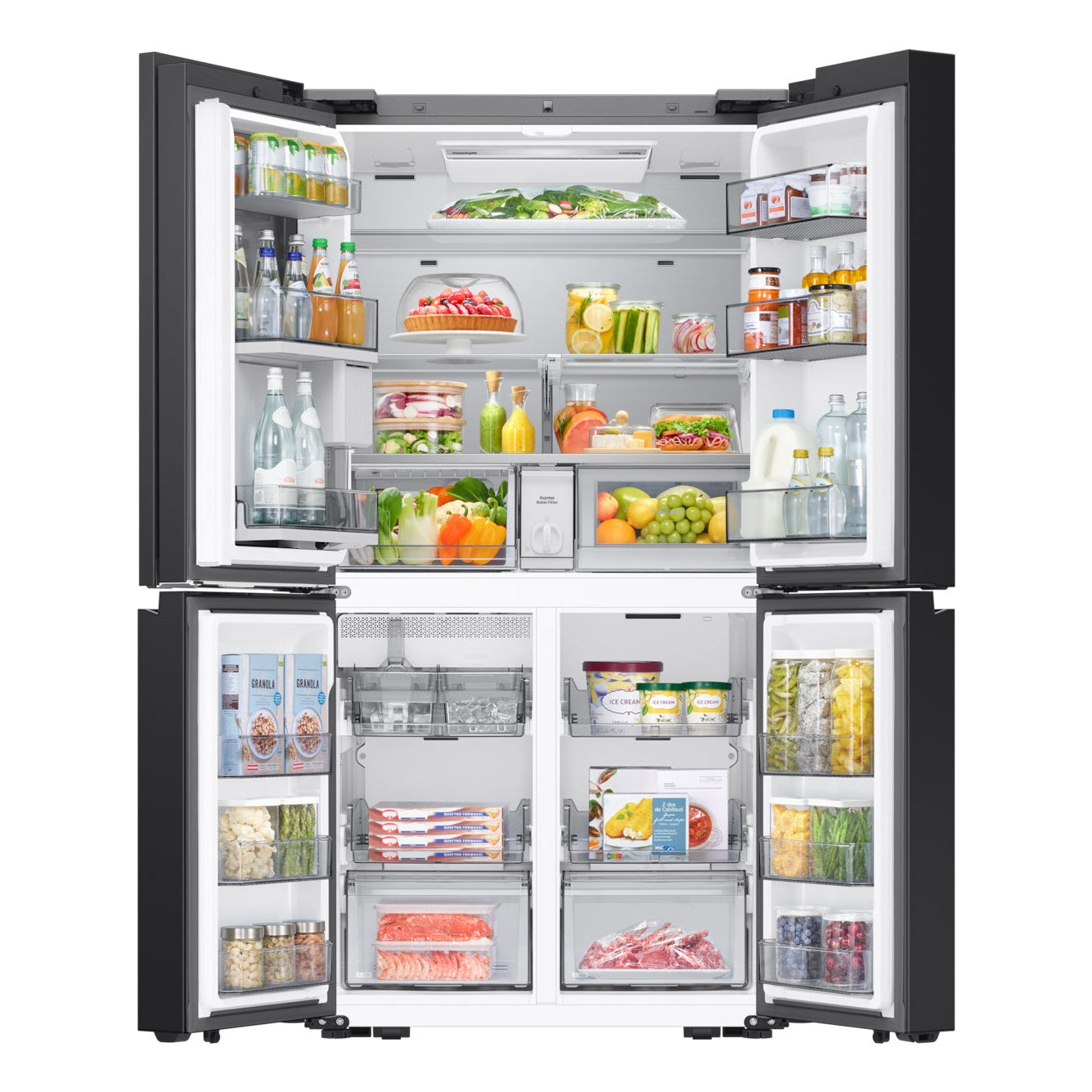 Frigorífico Side by Side Samsung RM90F67CECEF | 654L, No Frost, Preto