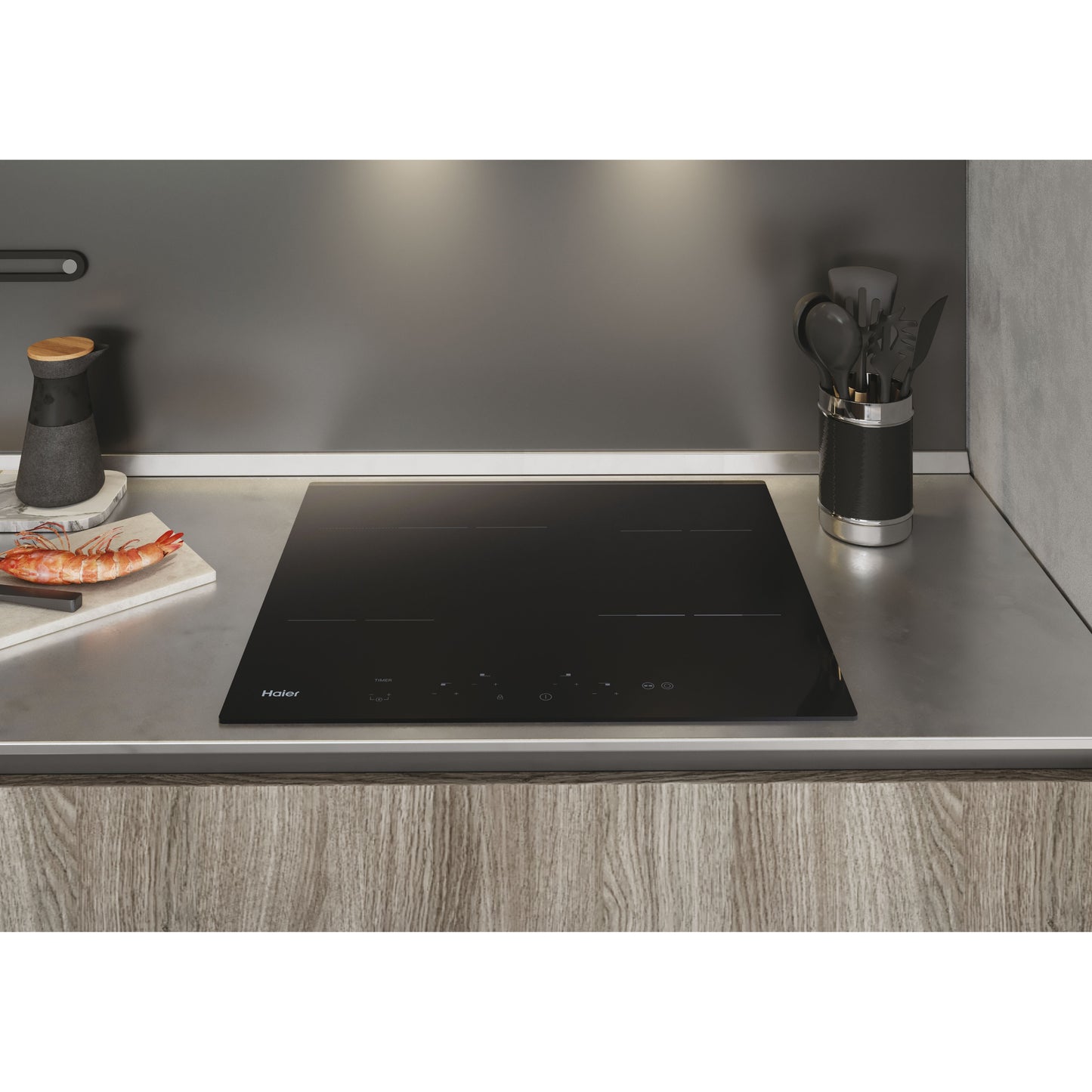 Placa de Vitrocerâmica Haier HAH-64-EXCP | 4 Zonas, Zona Extensível