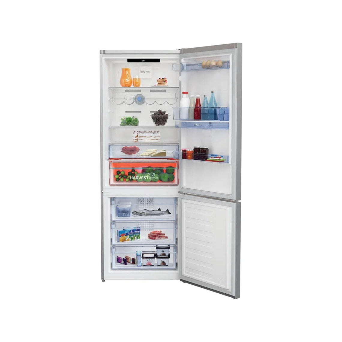 Frigorífico Combinado BEKO RCNE560E40DZXBN | 510L, No Frost, Classe E