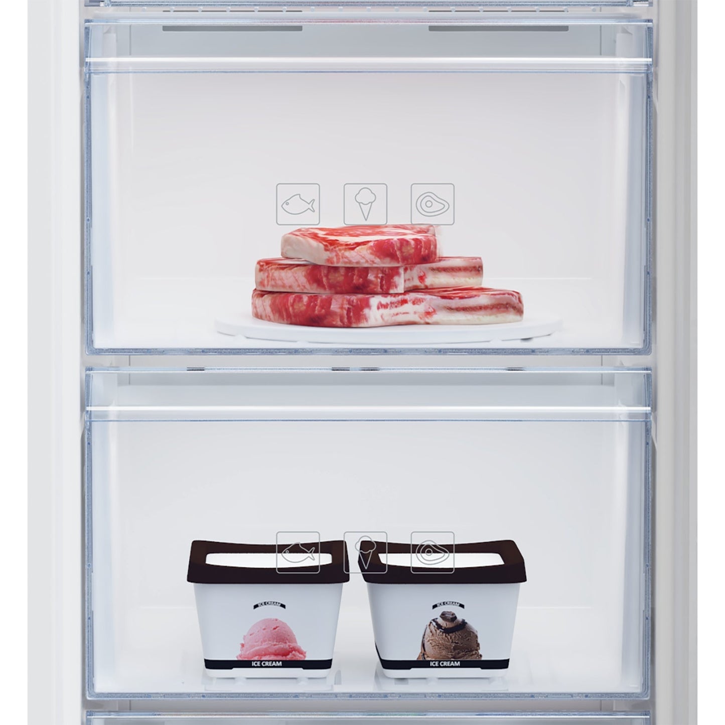 Arca Vertical Beko RFNM200T40WN | 177L, No-frost, Classe E