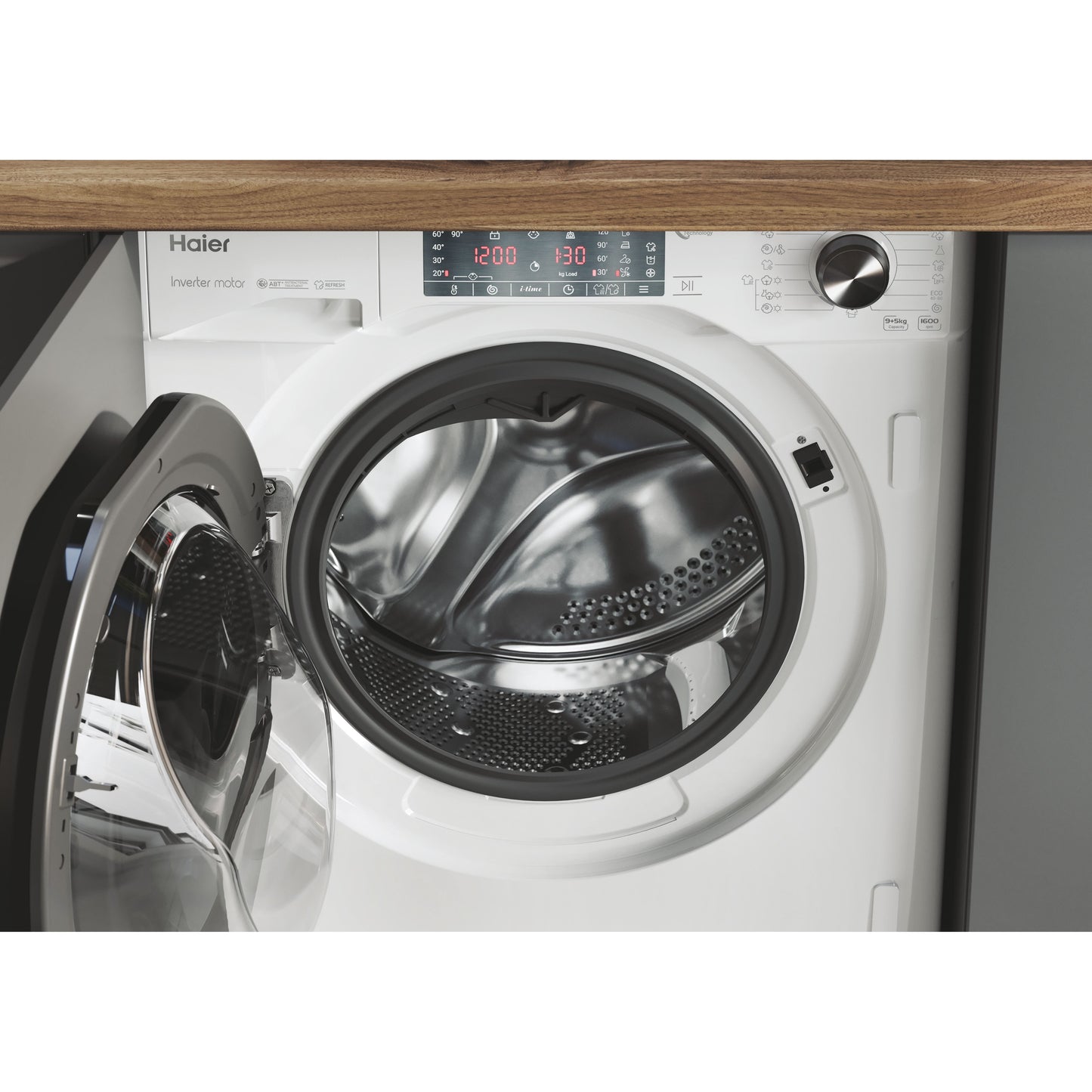 Máquina de Lavar e Secar Roupa Encastre Haier HWDQ90B416FWB-S | 9Kg/5Kg