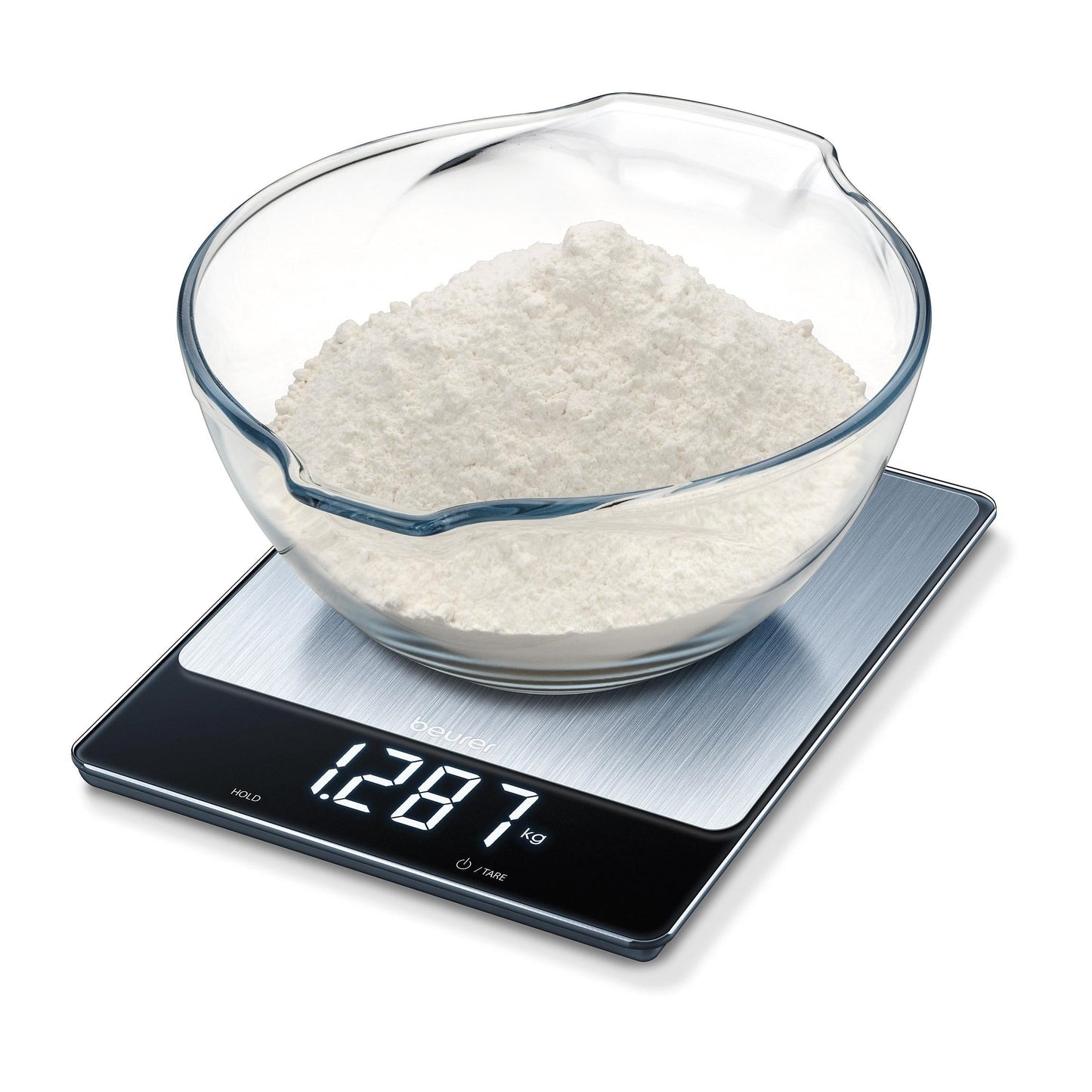 Balança de Cozinha Beurer KS34 INOX | 15 kg, LED, Aço Inox